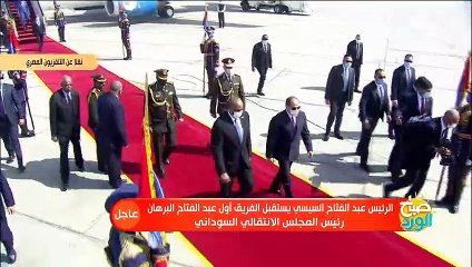 الرئيس السيسي يستقبل الفريق أول عبد الفتاح البرهان رئيس مجلس الانتقالي السوداني