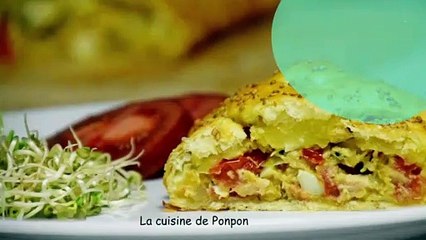 Feuilleté tressé au thon, olives et épices