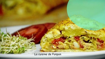 Feuilleté tressé au thon, olives et épices