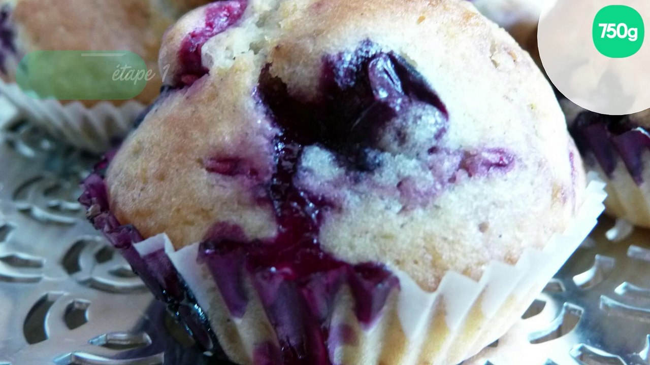 Muffins myrtilles-framboises