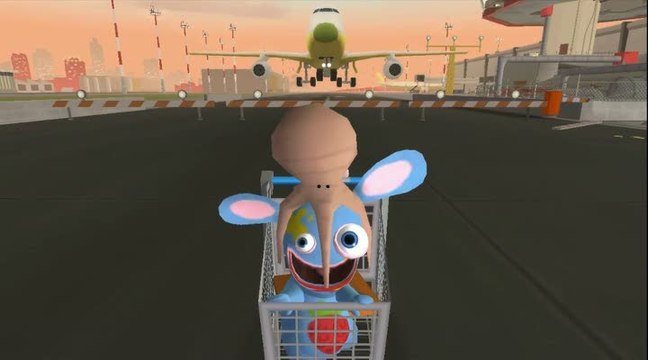 The Lapins Crétins : La Grosse Aventure : Gameplay à roulettes