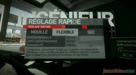 F1 2010 : 1/2 : Interface et réglages