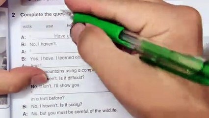 Year 6 Academy Stars Workbook Answer Page 31Unit 3 Adventure timeLesson 4 Language in use