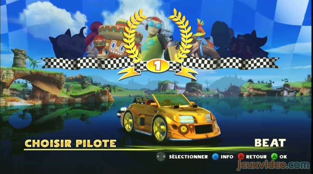 Sonic & Sega All-Stars Racing : 1/2 : Coupe Samba