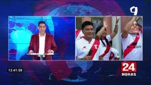 Para apoyar a la 'bicolor': jarana criolla en la esquina de Panamericana Televisión