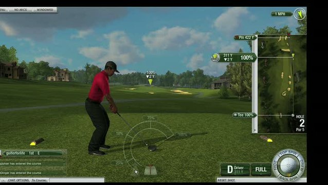 Tiger Woods PGA Tour Online : Gameplay
