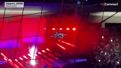 Japan: Ex-MLB star Tsuyoshi Shinjo makes grand entrance aboard hoverbike