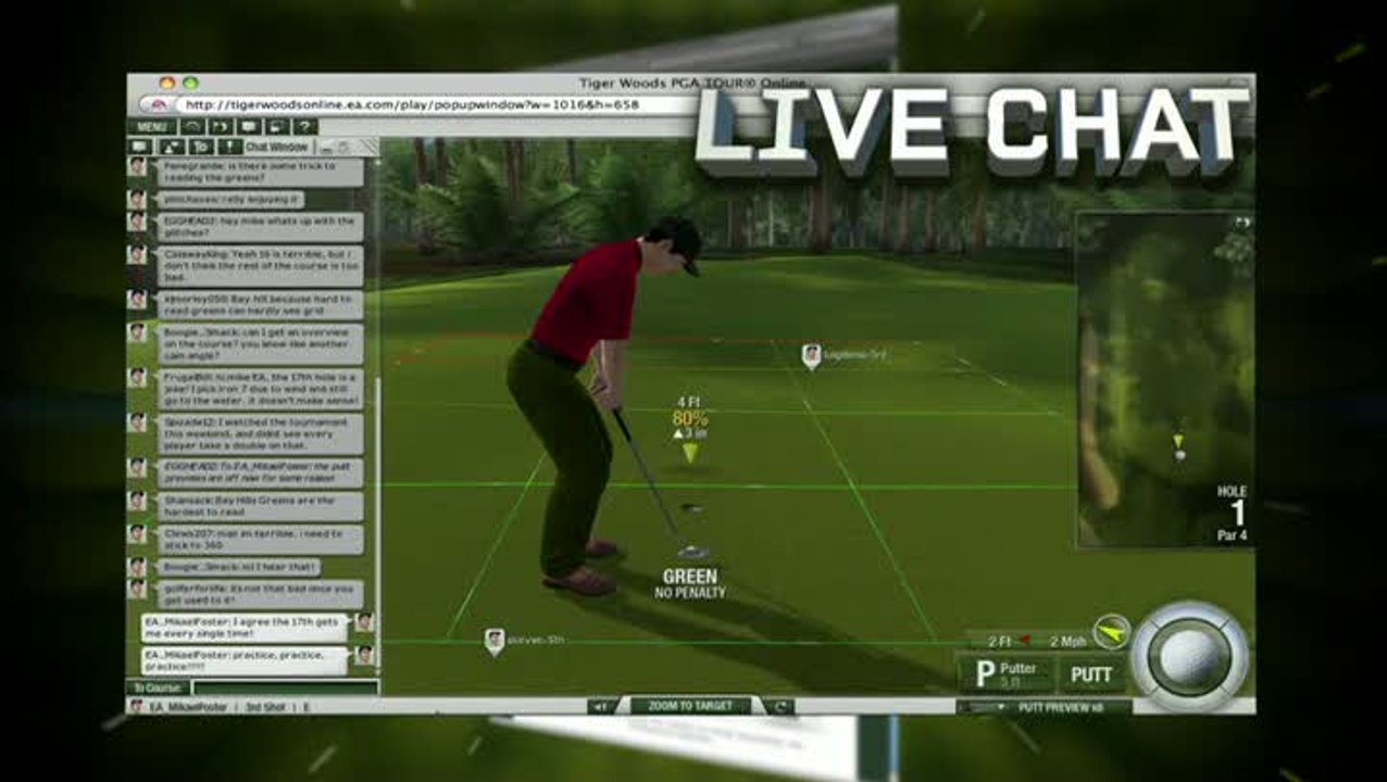 Tiger Woods PGA Tour Online : Jouez partout