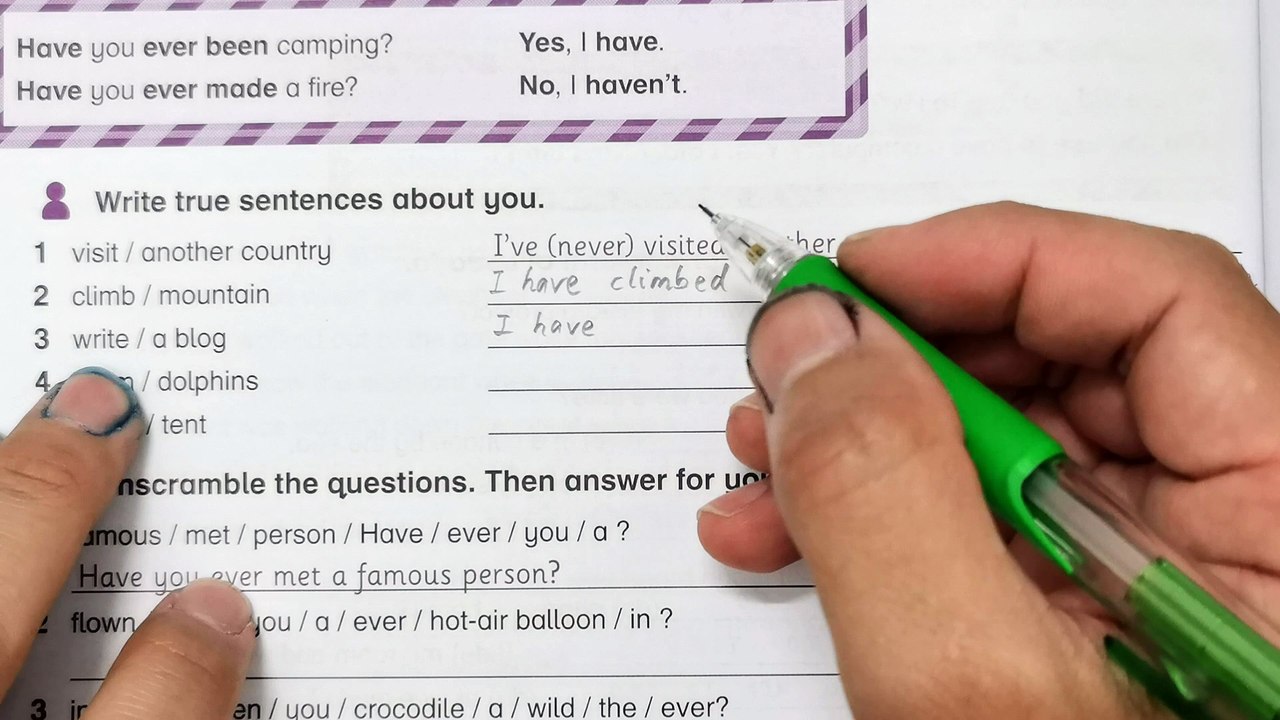 Year 6 Academy Stars Workbook Answer Page 120Unit Grammar referenceUnit 2