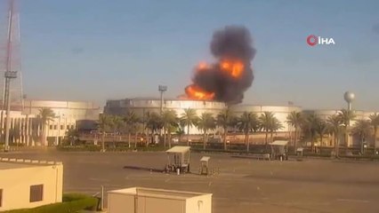 Suudi petrol tesisine gerçekleştirilen saldırının görüntüsü ortaya çıktı