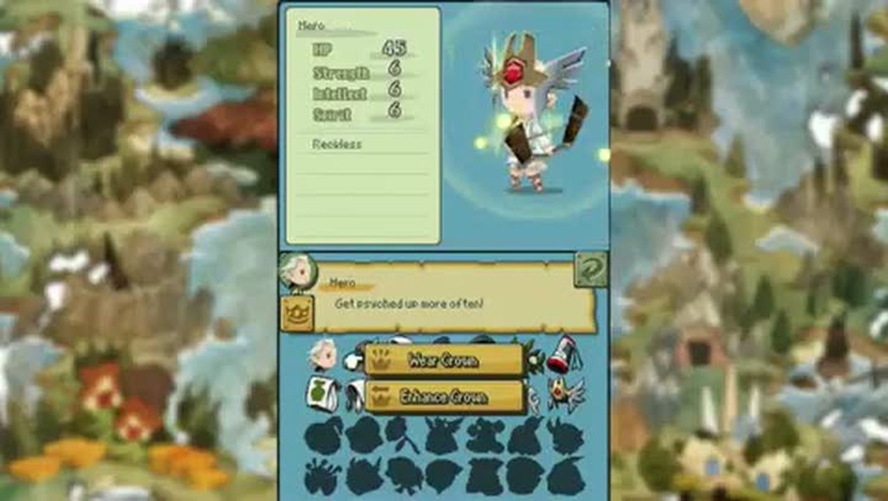 Final Fantasy : The 4 Heroes of Light : Crown System