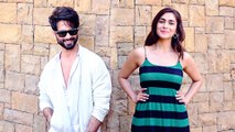 Shahid Kapoor And Mrunal Thakur Spotted At Juhu JW Marriott For Promotion Of Film Jersey