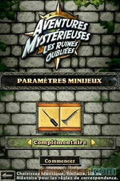 Aventures Mystérieuses : Les Ruines Oubliées : Mini-jeu