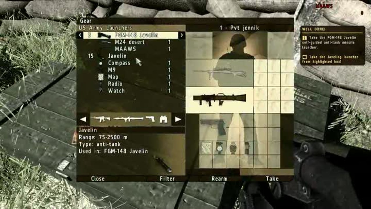 ArmA II : Operation Arrowhead : Les armes