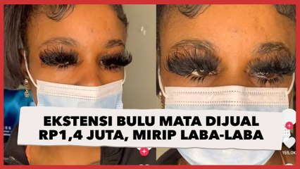 Satu Set Ekstensi Bulu Mata Dijual Rp1,4 Juta, Warganet Malah Bilang Mirip Laba-laba