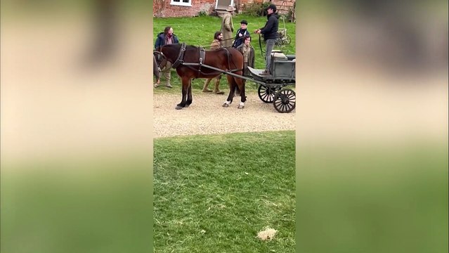 Filming of a new adaptation of Great Expectations produced by Tom Hardy takes place in New Forest