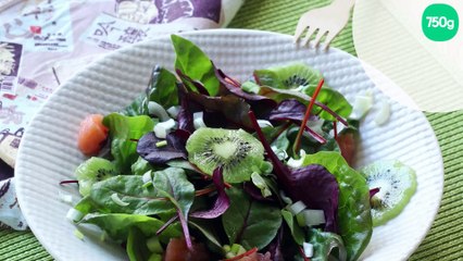 Salade au saumon fumé et kiwi
