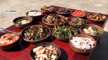 [자연 밥상] 눈대중으로 대충 만들어도 맛있는 자연인 표 나물무침 & 표고버섯된장찌개