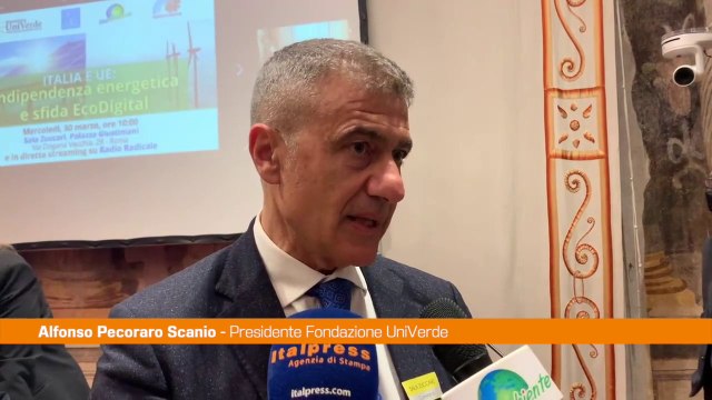 Pecoraro Scanio Rinnovabili per indipendenza energetica