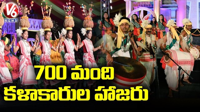 Rashtriya Sanskriti Mahotsav 2022 Continues On Day 2 At Hanmakonda Warangal _ V6 News