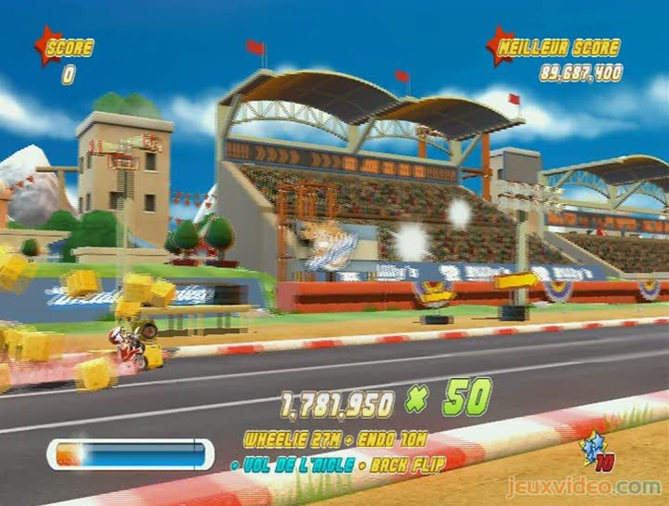 Joe Danger : Cascades à gogo