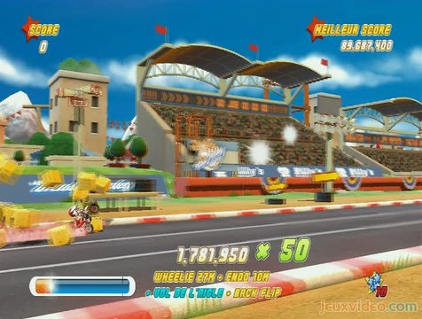 Joe Danger : Cascades à gogo