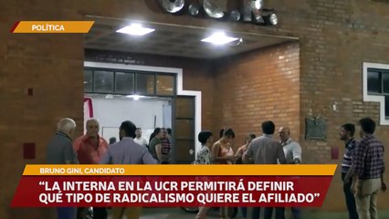 “La interna en la UCR permitirá definir qué tipo de radicalismo quiere el afiliado”