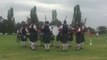 Scots All Saints College pipes and drums at the 2019 Highland Gathering