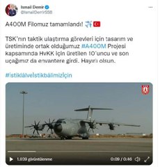 Download Video: İsmail Demir: A400M filomuz tamamlandı