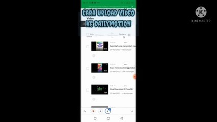 Cara upload video ke dailymotion