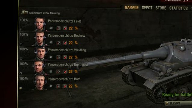 World of Tanks : Evolution dans le jeu