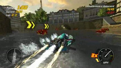 Hydro Thunder Hurricane : Paris Sewers (mode Gauntlet)
