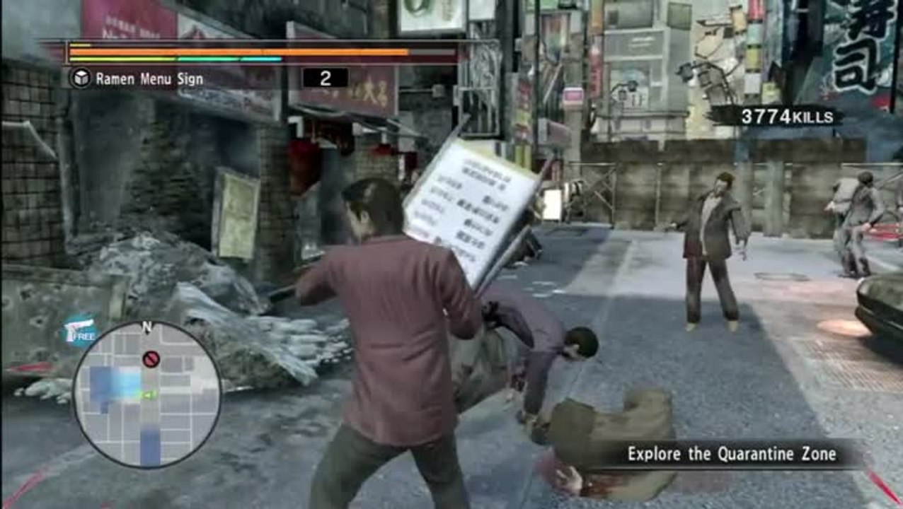 Yakuza : Dead Souls : Contrôles