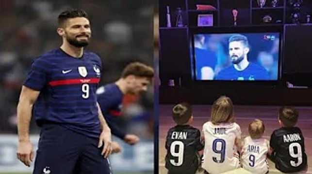Olivier Giroud de retour en Bleu l'adorable photo de ses enf@nts, ses 'meilleurs supporters'