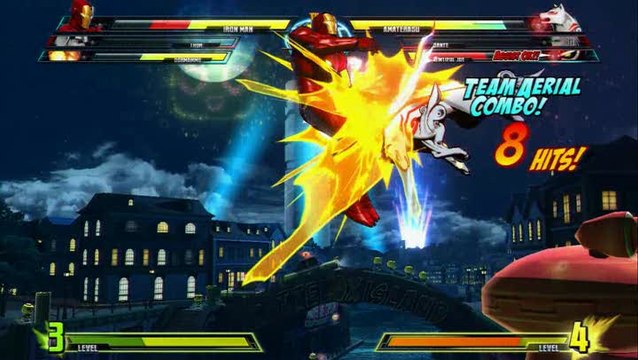 Marvel vs. Capcom 3 : Fate of Two Worlds : Dormammu, Iron Man et Thor VS Viewtiful Joe, Dante et Amaterasu