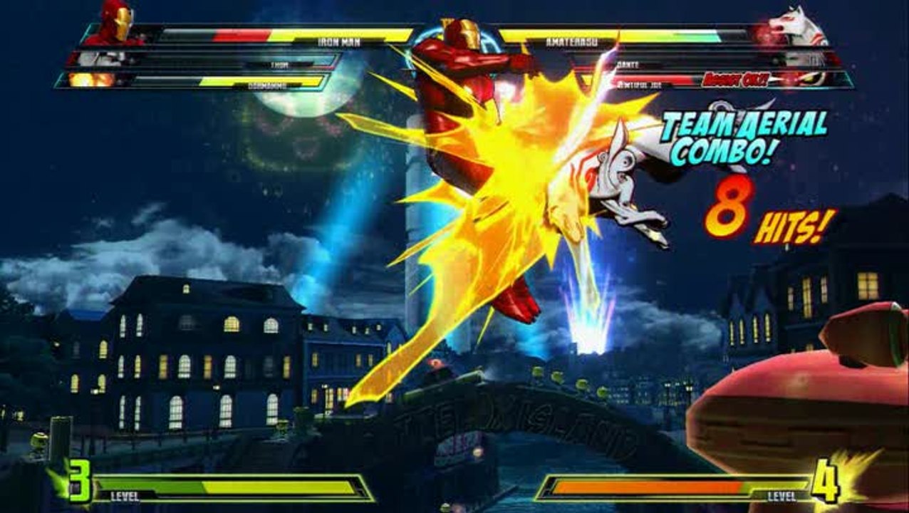 Marvel vs. Capcom 3 : Fate of Two Worlds : Dormammu, Iron Man et Thor VS Viewtiful Joe, Dante et Amaterasu