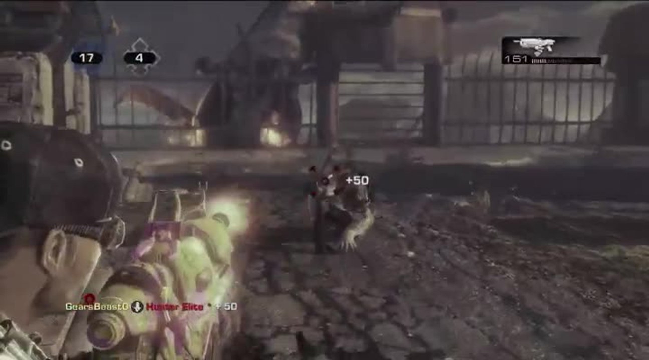 Gears of War 3 : DLC Forces of Nature - Gameplay Artillery