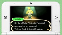 Animal Crossing : New Leaf : Message d'Isabelle