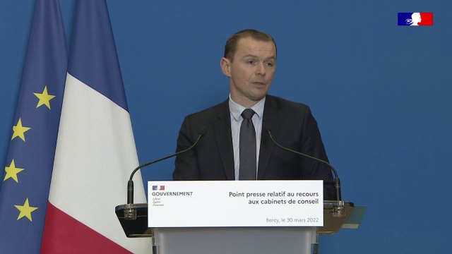 Olivier Dussopt: En 2021, les dépenses au profit du cabinet McKinsey représentent 2% des dépenses de conseil en général de l'État