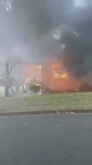 Granite Street house fire. Video: Ashlee Baker.