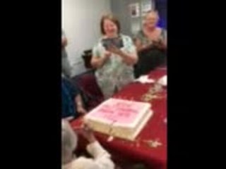 Rosa Belcher celebrating her 102nd birthday at Telegraph Point