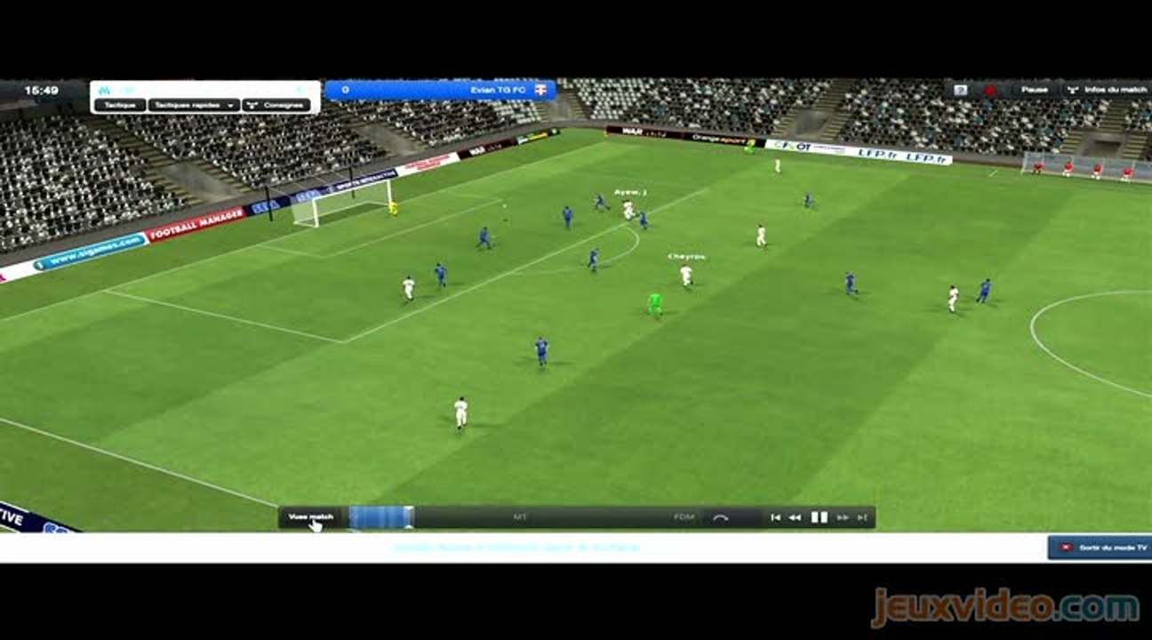 Football Manager 2012 : 2/2 : Olympique de Marseille - Evian Thonon Gaillard