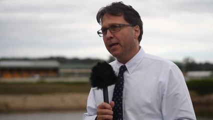 Matt Benson discusses water use at Newcastle Racecourse