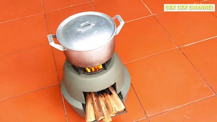 Tungku kayu bakar 05 || how to make firewood stove
