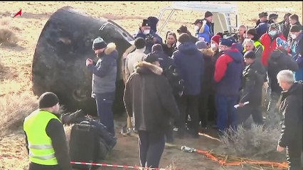 "Touchdown confirmed": US-Astronaut und zwei Kosmonauten sind von der ISS zurückgekehrt