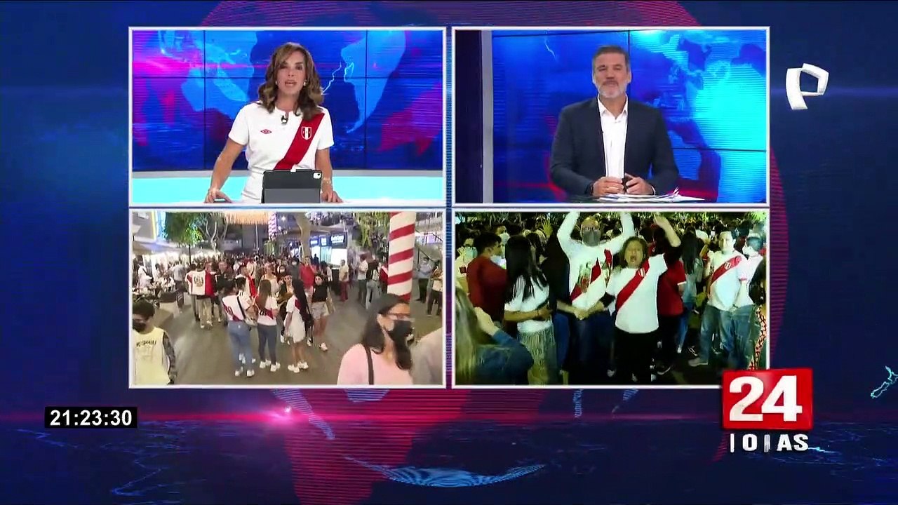 Así celebraron los hinchas el pase de la Blanquirroja al repechaje