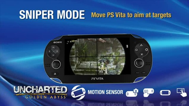 Uncharted : Golden Abyss : Les fonctionnalités de la Vita
