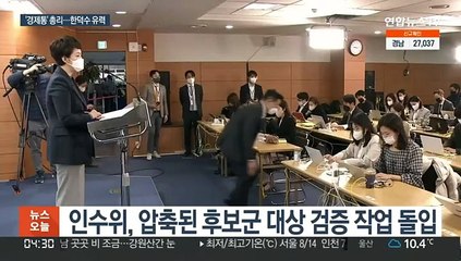 '安 변수' 소멸로 총리 인선 속도…한덕수 유력 검토
