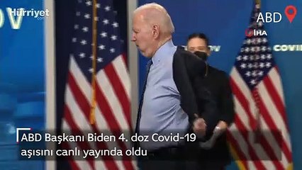 ABD Başkanı Biden 4. doz Covid-19 aşısını canlı yayında oldu