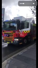 The sign at Charlestown lit up like a candle